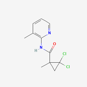 molecular formula C11H12Cl2N2O B4181116 2,2-dichloro-1-methyl-N-(3-methyl-2-pyridinyl)cyclopropanecarboxamide 