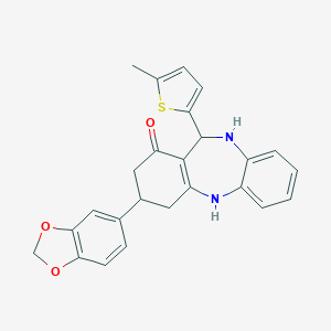 molecular formula C25H22N2O3S B418112 Cambridge id 6237892 