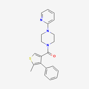 1-[(5-methyl-4-phenyl-3-thienyl)carbonyl]-4-(2-pyridinyl)piperazine