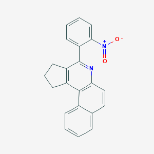 molecular formula C22H16N2O2 B418125 4-(2-Nitrophenyl)-2,3-dihydro-1H-benzo[f]cyclopenta[c]quinoline 