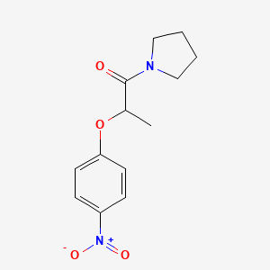 molecular formula C13H16N2O4 B4181271 1-[2-(4-nitrophenoxy)propanoyl]pyrrolidine 