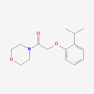 molecular formula C15H21NO3 B4181282 4-[(2-isopropylphenoxy)acetyl]morpholine 