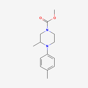 molecular formula C14H20N2O2 B4181345 methyl 3-methyl-4-(4-methylphenyl)-1-piperazinecarboxylate 