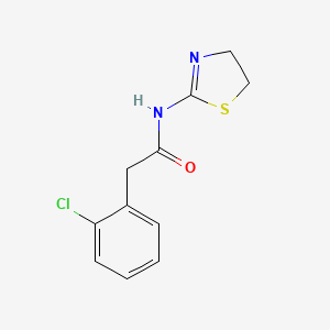 molecular formula C11H11ClN2OS B4181380 2-(2-chlorophenyl)-N-(4,5-dihydro-1,3-thiazol-2-yl)acetamide 