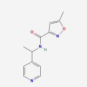 molecular formula C12H13N3O2 B4181390 5-methyl-N-[1-(4-pyridinyl)ethyl]-3-isoxazolecarboxamide 