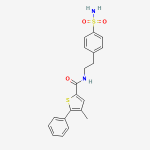 molecular formula C20H20N2O3S2 B4181453 N-{2-[4-(aminosulfonyl)phenyl]ethyl}-4-methyl-5-phenyl-2-thiophenecarboxamide 
