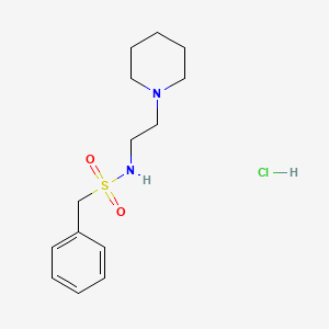 molecular formula C14H23ClN2O2S B4181457 1-phenyl-N-[2-(1-piperidinyl)ethyl]methanesulfonamide hydrochloride 
