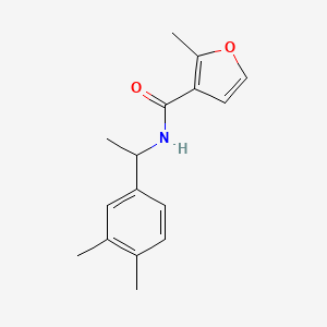 molecular formula C16H19NO2 B4181468 N-[1-(3,4-dimethylphenyl)ethyl]-2-methyl-3-furamide 