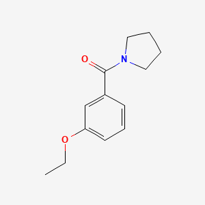 molecular formula C13H17NO2 B4181496 1-(3-ethoxybenzoyl)pyrrolidine 