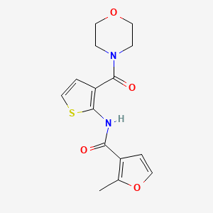 molecular formula C15H16N2O4S B4181513 2-methyl-N-[3-(4-morpholinylcarbonyl)-2-thienyl]-3-furamide 