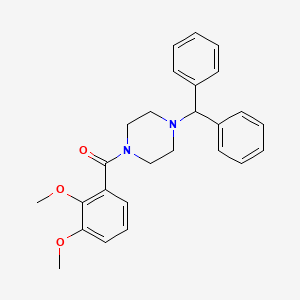 molecular formula C26H28N2O3 B4181564 1-(2,3-dimethoxybenzoyl)-4-(diphenylmethyl)piperazine 