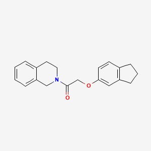 molecular formula C20H21NO2 B4181590 2-[(2,3-dihydro-1H-inden-5-yloxy)acetyl]-1,2,3,4-tetrahydroisoquinoline 