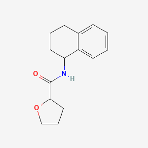 molecular formula C15H19NO2 B4181649 N-(1,2,3,4-tetrahydro-1-naphthalenyl)tetrahydro-2-furancarboxamide 