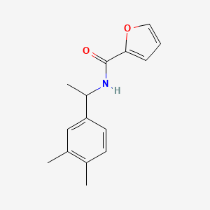 molecular formula C15H17NO2 B4181652 N-[1-(3,4-dimethylphenyl)ethyl]-2-furamide 