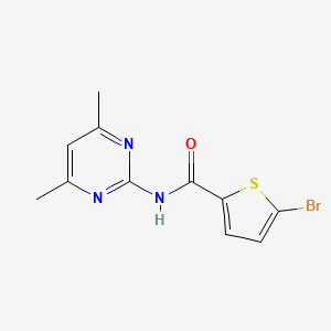 molecular formula C11H10BrN3OS B4181657 5-bromo-N-(4,6-dimethyl-2-pyrimidinyl)-2-thiophenecarboxamide 