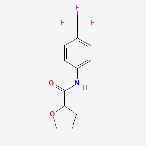 molecular formula C12H12F3NO2 B4181695 N-[4-(trifluoromethyl)phenyl]tetrahydro-2-furancarboxamide 