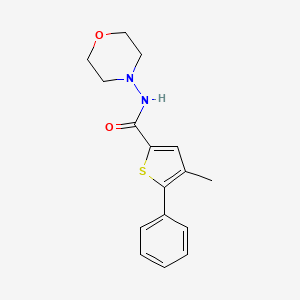 molecular formula C16H18N2O2S B4181762 4-methyl-N-4-morpholinyl-5-phenyl-2-thiophenecarboxamide 