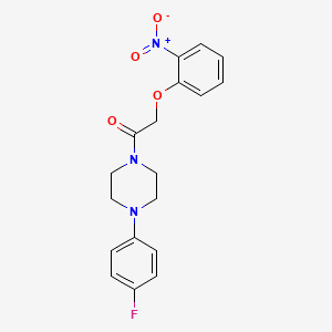 molecular formula C18H18FN3O4 B4181775 1-(4-fluorophenyl)-4-[(2-nitrophenoxy)acetyl]piperazine 