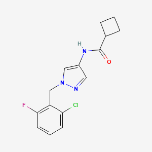 N-[1-(2-chloro-6-fluorobenzyl)-1H-pyrazol-4-yl]cyclobutanecarboxamide