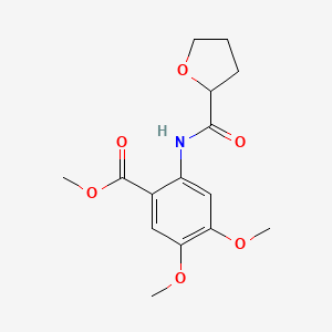 methyl 4,5-dimethoxy-2-[(tetrahydro-2-furanylcarbonyl)amino]benzoate