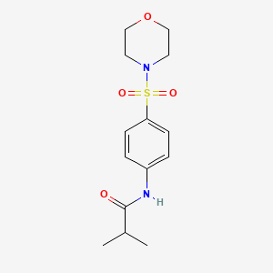 molecular formula C14H20N2O4S B4181877 2-methyl-N-[4-(4-morpholinylsulfonyl)phenyl]propanamide 
