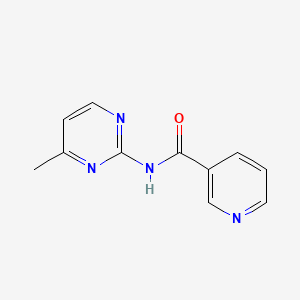 molecular formula C11H10N4O B4181887 N-(4-methyl-2-pyrimidinyl)nicotinamide 