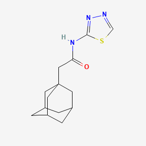 molecular formula C14H19N3OS B4181892 2-(1-adamantyl)-N-1,3,4-thiadiazol-2-ylacetamide 