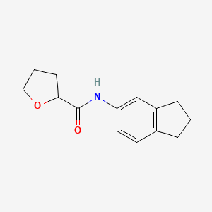 N-(2,3-dihydro-1H-inden-5-yl)tetrahydro-2-furancarboxamide