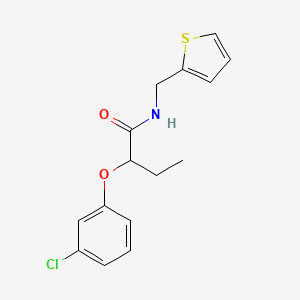 2-(3-chlorophenoxy)-N-(2-thienylmethyl)butanamide