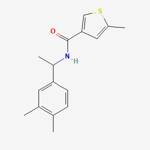 molecular formula C16H19NOS B4181975 N-[1-(3,4-dimethylphenyl)ethyl]-5-methyl-3-thiophenecarboxamide 