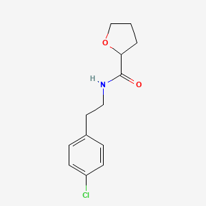 molecular formula C13H16ClNO2 B4181988 N-[2-(4-chlorophenyl)ethyl]tetrahydro-2-furancarboxamide 