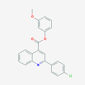 3-Methoxyphenyl 2-(4-chlorophenyl)-4-quinolinecarboxylate