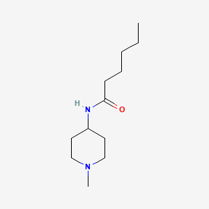 molecular formula C12H24N2O B4181996 N-(1-methyl-4-piperidinyl)hexanamide 