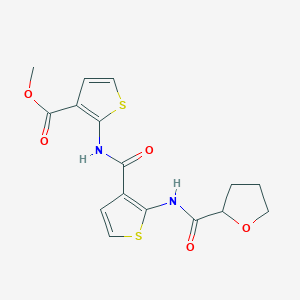 methyl 2-[({2-[(tetrahydro-2-furanylcarbonyl)amino]-3-thienyl}carbonyl)amino]-3-thiophenecarboxylate