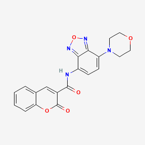 molecular formula C20H16N4O5 B4182017 N-[7-(4-morpholinyl)-2,1,3-benzoxadiazol-4-yl]-2-oxo-2H-chromene-3-carboxamide 
