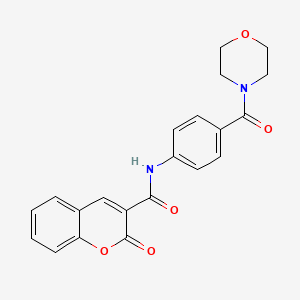 N-[4-(4-morpholinylcarbonyl)phenyl]-2-oxo-2H-chromene-3-carboxamide