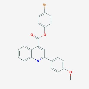 molecular formula C23H16BrNO3 B418203 4-Bromophenyl 2-(4-methoxyphenyl)quinoline-4-carboxylate CAS No. 332381-29-0