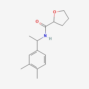 molecular formula C15H21NO2 B4182039 N-[1-(3,4-dimethylphenyl)ethyl]tetrahydro-2-furancarboxamide 