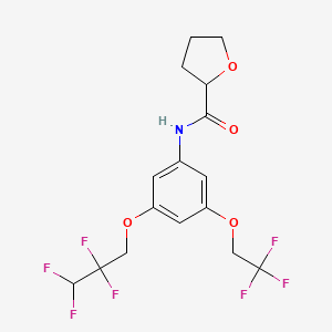 N-[3-(2,2,3,3-tetrafluoropropoxy)-5-(2,2,2-trifluoroethoxy)phenyl]tetrahydro-2-furancarboxamide