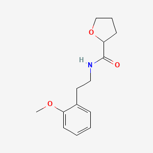 molecular formula C14H19NO3 B4182046 N-[2-(2-methoxyphenyl)ethyl]tetrahydro-2-furancarboxamide 