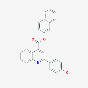 molecular formula C27H19NO3 B418205 Naphthalen-2-yl 2-(4-methoxyphenyl)quinoline-4-carboxylate CAS No. 332381-51-8