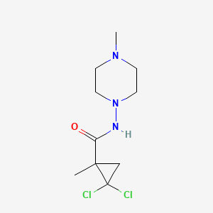 2,2-dichloro-1-methyl-N-(4-methyl-1-piperazinyl)cyclopropanecarboxamide