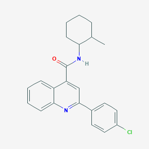 2-(4-chlorophenyl)-N-(2-methylcyclohexyl)-4-quinolinecarboxamide