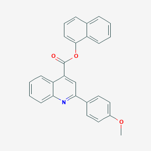 molecular formula C27H19NO3 B418211 Naphthalen-1-yl 2-(4-methoxyphenyl)quinoline-4-carboxylate CAS No. 332381-73-4