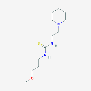 molecular formula C12H25N3OS B4182136 N-(3-methoxypropyl)-N'-[2-(1-piperidinyl)ethyl]thiourea 