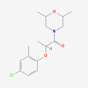 4-[2-(4-chloro-2-methylphenoxy)propanoyl]-2,6-dimethylmorpholine