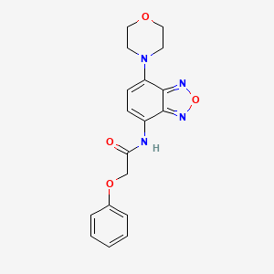 molecular formula C18H18N4O4 B4182213 N-[7-(4-morpholinyl)-2,1,3-benzoxadiazol-4-yl]-2-phenoxyacetamide 