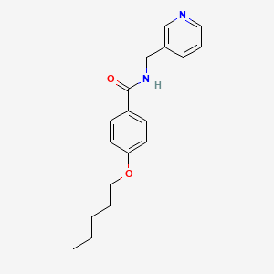 molecular formula C18H22N2O2 B4182221 4-(pentyloxy)-N-(3-pyridinylmethyl)benzamide 