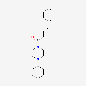 molecular formula C20H30N2O B4182228 1-cyclohexyl-4-(4-phenylbutanoyl)piperazine 