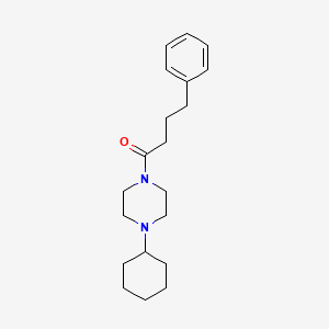 1-(4-CYCLOHEXYLPIPERAZINO)-4-PHENYL-1-BUTANONE